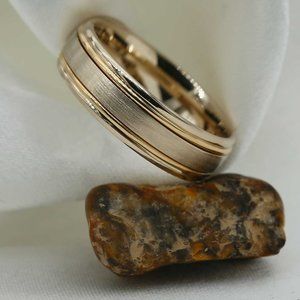 10 K Gold wedding Band 6mm , white gold, yellow gold, rose gold, engagement